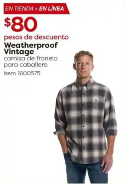 Costco Weatherproof vintage camisa de franela para caballero oferta