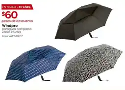 Costco Windpro paraguas compacto varios colores oferta
