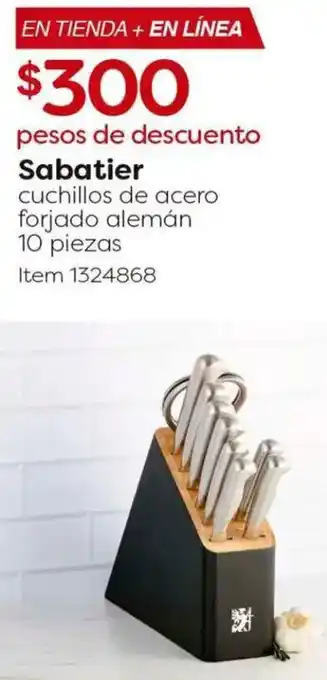 Costco Sabatier cuchillos de acero forjado alemán oferta
