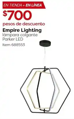 Costco Empire lighting lámpara colgante parker led oferta