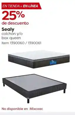 Costco Sealy colchón y/o box queen oferta