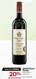 Costco Stella rosa rosso vino tinto oferta