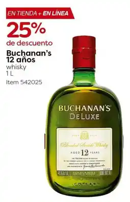 Costco Buchanan's 12 años whisky oferta