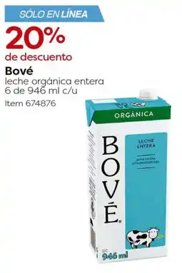 Costco Bové leche orgánica entera oferta