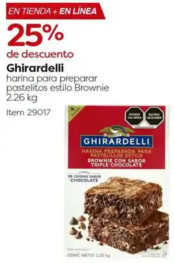 Costco Ghirardelli harina para preparar pastelitos estilo brownie oferta