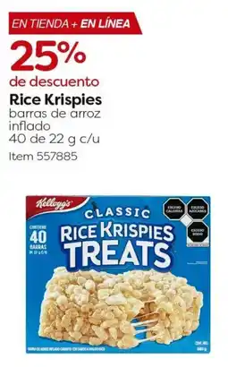 Costco Rice krispies barras de arroz inflado oferta