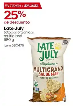 Costco Late july totopos orgánicos multigrano oferta