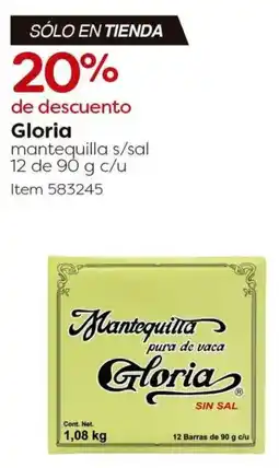 Costco Gloria mantequilla s/sal oferta