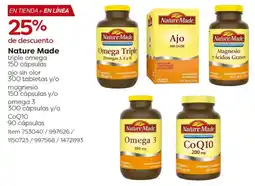 Costco Nature made triple omega oferta