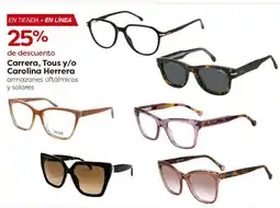 Costco Carrera, tous y/o carolina herrera armazones oftálmicos y solares oferta
