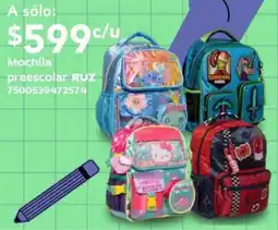 City Club Ruz mochilla preescolar oferta
