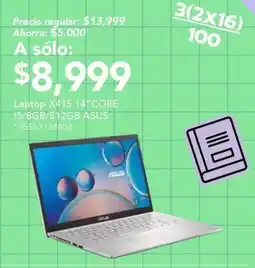 City Club Asus laptop x415 14"core i5 oferta