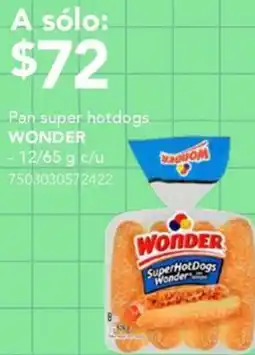 City Club Wonder pan super hotdogs oferta