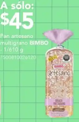 City Club Bimbo pan artesano multigrano oferta