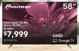 City Club Pioneer google tv 58" oferta