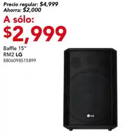 City Club Lg baffle 15" oferta