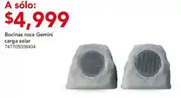 City Club Gemini bocinas roca carga solar oferta