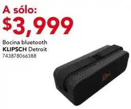 City Club Klipsch bocina bluetooth detroit oferta