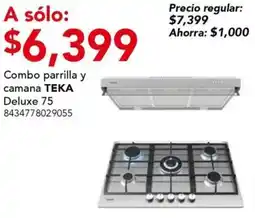City Club Teka combo parrilla y camana deluxe 75 oferta