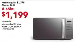 City Club Hamilton beach horno de microondas oferta