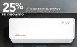 City Club Mmirage flex aires condicionados códigos seleccionados oferta
