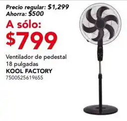 City Club Kool factory ventilador de pedestal oferta