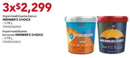 City Club Member's choice impermeabilizante blanco oferta