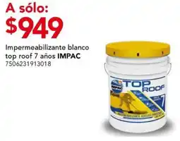 City Club Impac impermeabilizante blanco top roof 7 años oferta