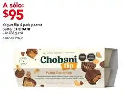 City Club Chobani yogurt flip 4 pack peanut butter oferta