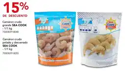 City Club Sea cook camáron crudo grande oferta