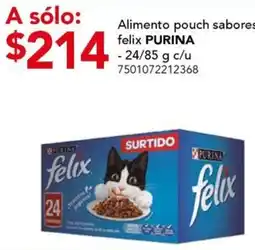 City Club Purina alimento pouch sabores felix oferta