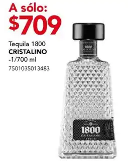 City Club Cristalino tequila 1800 oferta