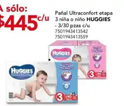 City Club HUGGIES Pañal Ultraconfort etapa 3 oferta