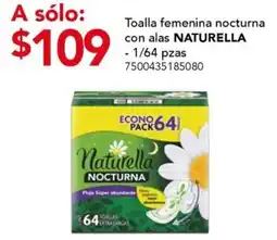 City Club Naturella toalla femenina nocturna con alas oferta