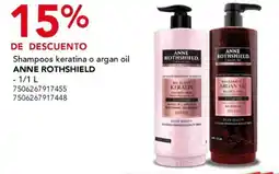 City Club Anne Rothshield shampoos keratina o argan oil oferta