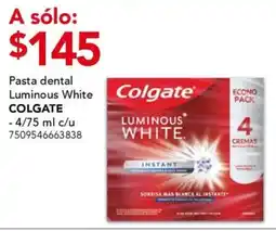 City Club Colgate pasta dental luminous white oferta