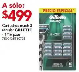 City Club Gillette Cartuchos mach 3 regular oferta