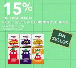 City Club MEMBER'S CHOICE Néctar minibrick surtido oferta