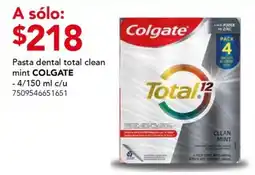 City Club COLGATE Pasta dental total clean mint oferta
