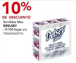 City Club DESLSEY Servilleta Max oferta