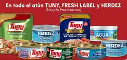 Soriana Híper En todo el atún tuny, fresh label y herdez oferta