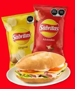 Soriana Híper Torta de jamón + Sabritas bolsa oferta