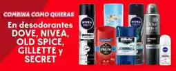 Soriana Híper En desodorantes dove, nivea, old spice, gillette y secret oferta