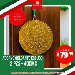 Modatelas Adorno colgante escudo 2 pzs - 40cms oferta