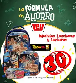 Casa Ley DRAGON BALL Mochilas, Loncheras y Lapiceras oferta