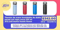 Almacenes Anfora Home Sweet Home Thermo de acero oferta
