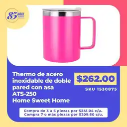 Almacenes Anfora Home Sweet Home Thermo de acero oferta