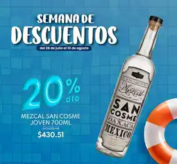 La Europea Mezcal san cosme joven oferta