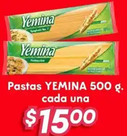 Soriana Híper Yemina pastas oferta