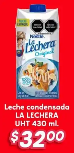 Soriana Híper La lechera uht leche condensada oferta